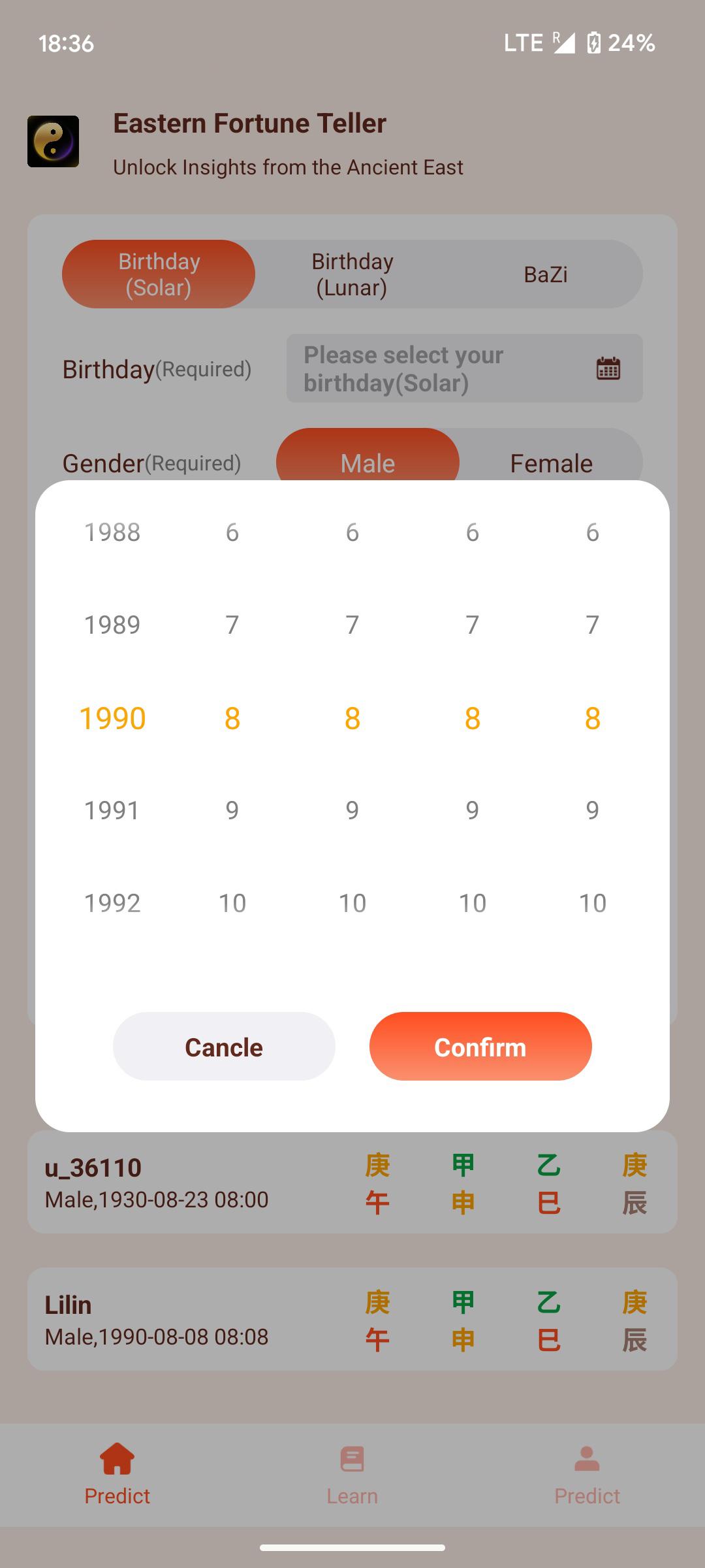 Eastern Fortune Teller screenshot 2